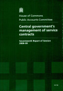 Central Government's Management of Service Contracts