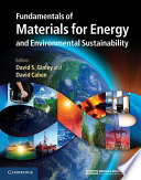 Fundamentals of Materials for Energy and Environmental Sustainability Book