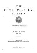 The Princeton University Bulletin