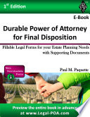Durable Power of Attorney for Final Disposition
