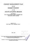South Atlantic Regain  Shrimp Fishery Fisheries Management Plan  FMP   NC SC FL GA 