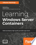 Learning Windows Server Containers Book