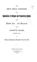 Proceedings of the 38th-44th Annual Convention of the Association of Colleges and Secondary Schools of the Middle States and Maryland