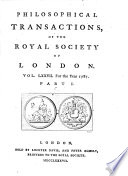 Philosophical Transactions of the Royal Society of London
