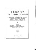 The Century Dictionary and Cyclopedia: Cyclopedia of names