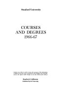 Courses and Degrees Book