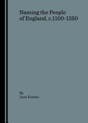 Naming the People of England  c 1100 1350