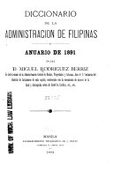 Diccionario de la Administraci  n de Filipinas