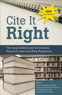 Cite it Right Book PDF