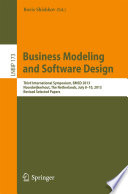 Business Modeling and Software Design Book