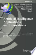 Artificial Intelligence Applications and Innovations Book