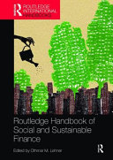 Routledge Handbook of Social and Sustainable Finance Book