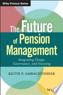 The Future of Pension Management Book