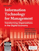 INFORMATION TECHNOLOGY FOR MANAGEMENT, 6TH ED (With CD )