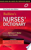 Bailliere's Nurses Dictionary for Nurses and Health Care Workers, 1st South Aisa Edition