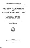 Scientific Foundations of Business Administration