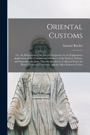 Oriental Customs