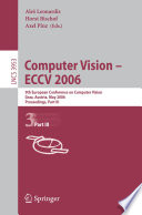 Computer Vision -- ECCV 2006