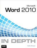 Microsoft Word 2010 In Depth, Portable Documents