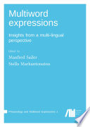 Multiword expressions Book