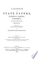 Calendar of State Papers Book
