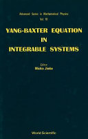 Yang-Baxter Equation in Integrable Systems