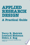 Applied Research Design Book