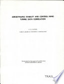 Aerodynamic Stability and Control wind Tunnel Data Correlation Book