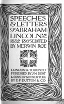 Speeches and Letters  1832 1865