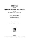 Sessional Papers - Legislature of the Province of Ontario