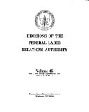 Decisions of the Federal Labor Relations Authority