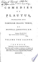 Comedies of Plautus Book