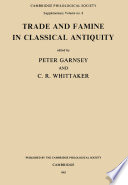 Trade and Famine in Classical Antiquity