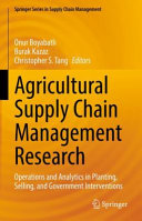 Agricultural Supply Chain Management Research Book