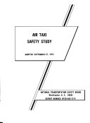 Air Taxi Safety Study