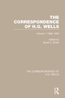 The Correspondence of H G  Wells