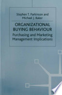 Organizational Buying Behaviour