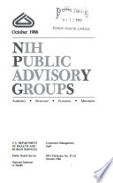 NIH Public Advisory Groups
