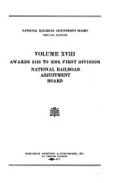 Awards ... First Division, National Railroad Adjustment Board by United States. National Railroad Adjustment Board PDF