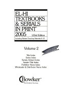 El-Hi Textbooks & Serials in Print, 2005