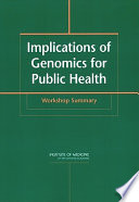 Implications of Genomics for Public Health Book