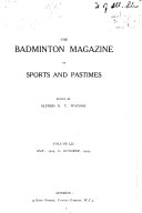 The Badminton Magazine of Sports and Pastimes