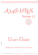 AMS-LATEX version 1.1: user's guide