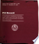 FCC Record Book