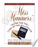 Miss Manners  Guide for the Turn of the Millennium