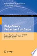 Design Science  Perspectives from Europe