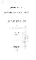 United States Government Publications Monthly Catalogue
