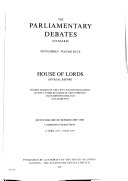 The Parliamentary Debates (Hansard).
