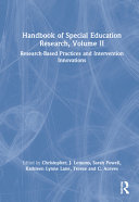 Handbook of Special Education Research  Volume II