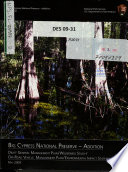 Big Cypress National Preserve Addition, General Management Plan/wilderness Study/off-road Vehicle Management Plan